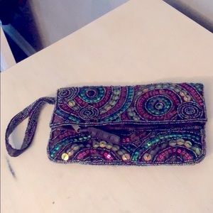 Vintage Sequined Clutch